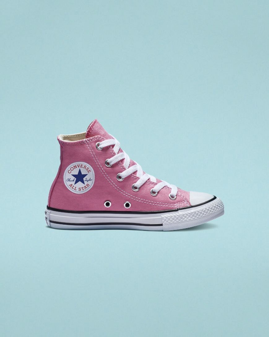 Dívčí Boty Vysoké Converse Chuck Taylor All Star Classic Růžové | CZ QLUS34